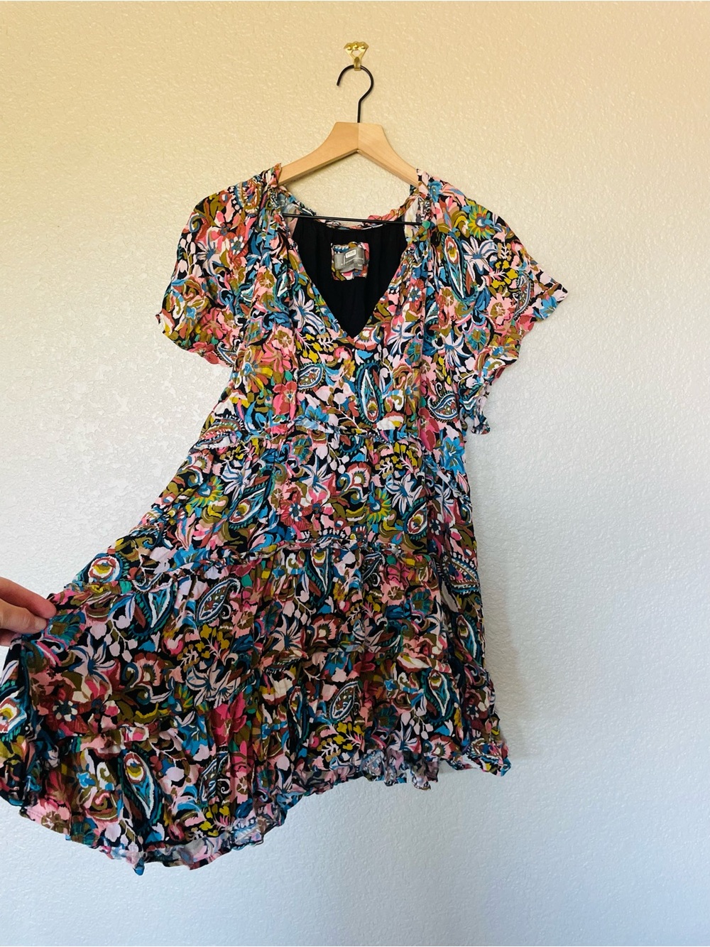 Anthropologie Robin Tiered Mini Dress